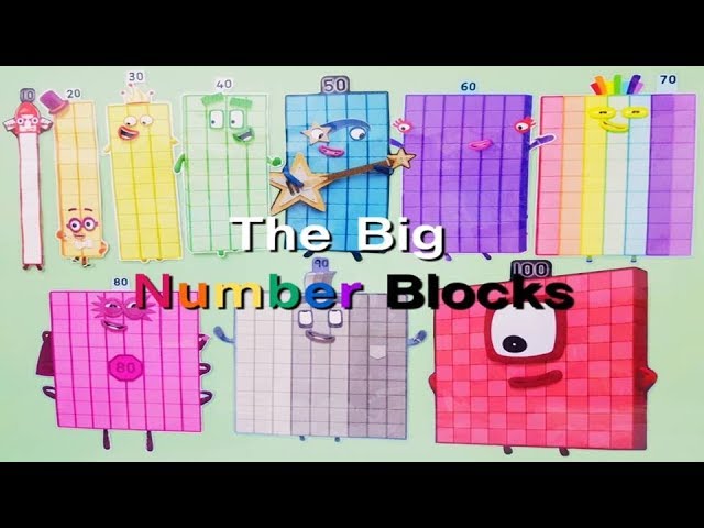 Numberblocks 100, The Big Numbers 20, 30, 40, 50, 60, 70, 80, 90, 100 From  Magnet 넘버블럭스 만들기 - Youtube