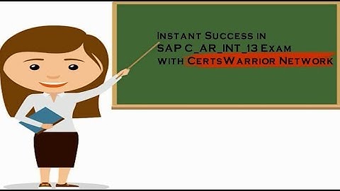 #SAP [2018] SAP C_AR_INT_13 Dumps - Qualify C_AR_INT_13 Exam With concise Q&S BY | Certswarrior