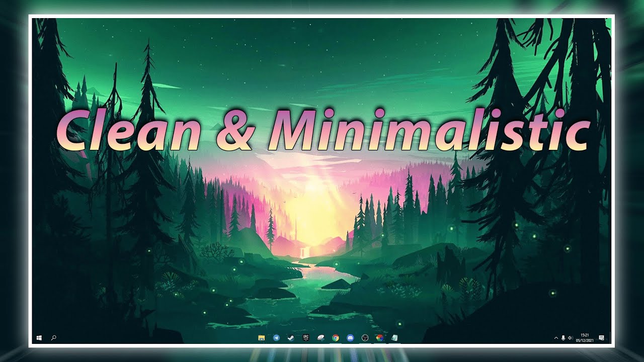 Make A Clean & Minimalistic Desktop With Live Wallpaper For Free