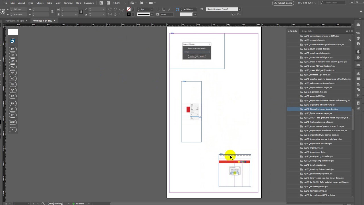 InDesign JavaScript by LFCorullón Fit graphic frames YouTube