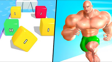 AZ Run Vs Muscle Rush Free Video games gameplay walkthrough Android iOS mobile AZ99JDL