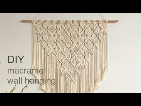 DIY | macrame wall hanging | 마크라메 월 행잉