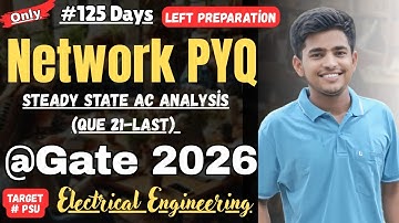 Network PYQ GATE Electrical Engineering #gate2026 #gatepreparation #gate #electrical #network #btech