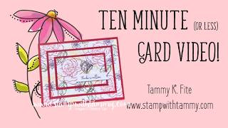 Stampin' Up! Boutique Blossoms Triple Time Stamping