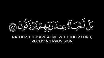 ولا تحسبن الذين قتلوا في سبيل الله امواتا ـ كروما شاشه سوداء قرآن كريم ـ تلاوة من سورة آل عمران