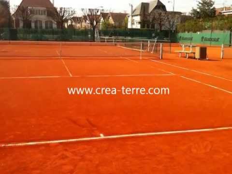 construction d'un court de tennis terre battue crea-terre