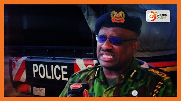 Police IG Japhet Koome resigns