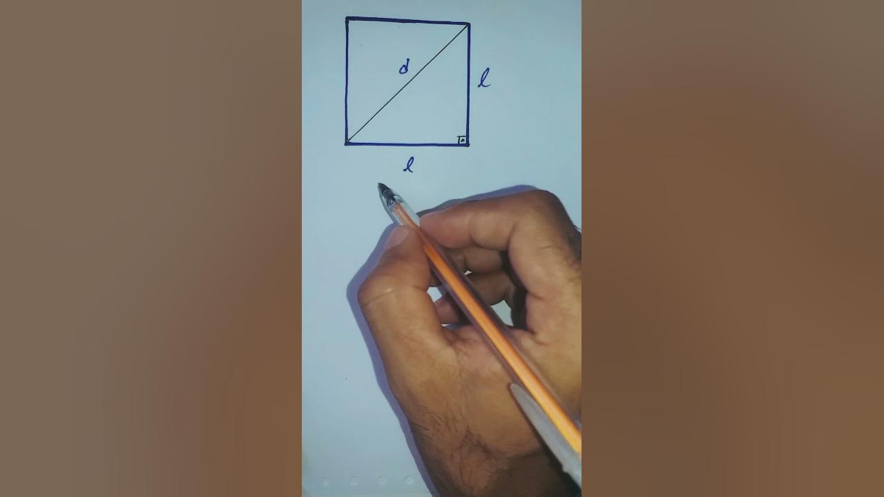 Como calcular la diagonal de un cuadrado