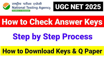 How to Check & Challenge Answer keys? How to Check UGC NET Answer Keys| UGC NET 2025 |UGC NET MENTOR