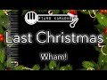 Last Christmas Wham George Michael Piano Karaoke Instrumental 