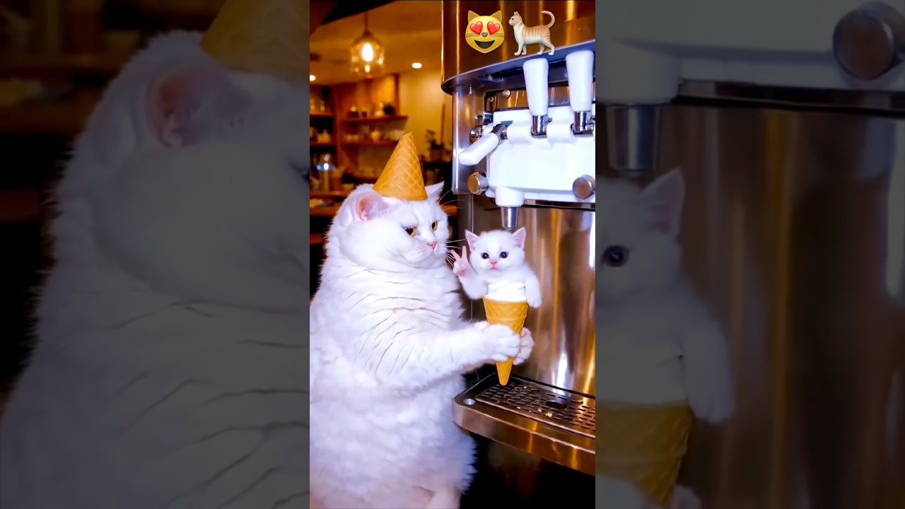 Ice-cream se billi🐈🤣 #funny #shorts