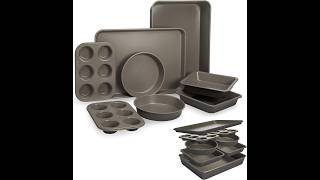 Goodful 8-Pc Stackable Bakeware Review - Pros &amp; Cons - Goodful bakeware set
