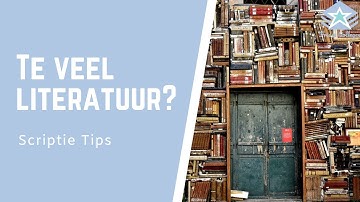 TEVEEL literatuur | Wanneer heb je GENOEG artikelen? | Literatuuronderzoek | Scriptie TIPS
