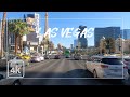 Driving Downtown Las Vegas Strip 4K - &quot;America&#39;s Playground, The Entertainment Capital of the World&quot;