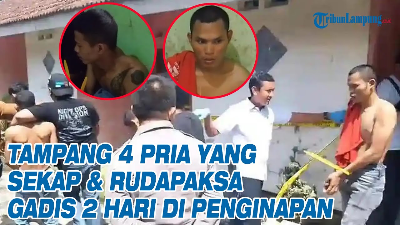 Tampang 4 Pria yang Sekap & Rudapaksa Gadis 2 Hari di Penginapan