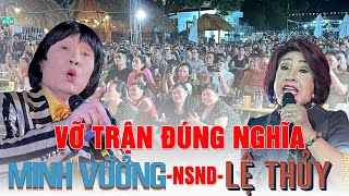 NSND LỆ THỦY MINH VƯƠNG ngừng tiếng hát, Cả trường quay ùa lên tặng hoa