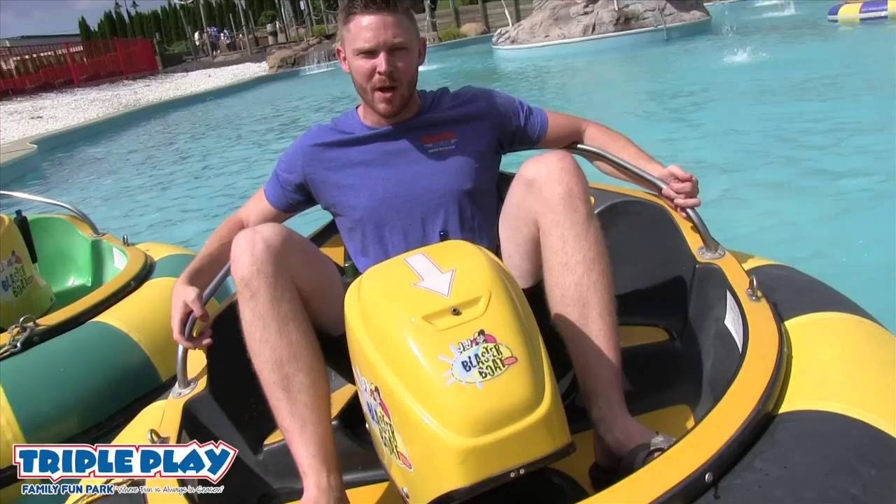 Bumper Boats at Triple Play Family Fun Park YouTube