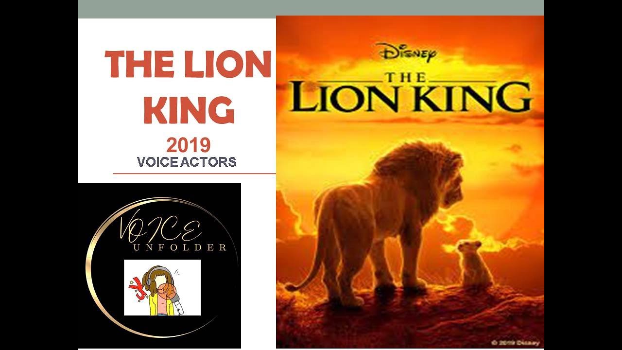 the lion king 2019 voice actors YouTube