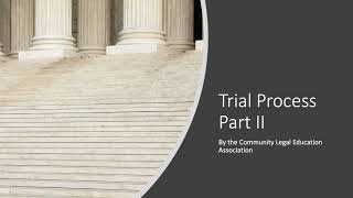 Famous The Criminal Trial Process (Part 2) Net Worth
