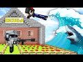 SALVAMOS LA CIUDAD DEL TSUNAMI GIGANTE 🌊 DESASTRES NATURALES COMPADRETES 😱 RETO MINECRAFT