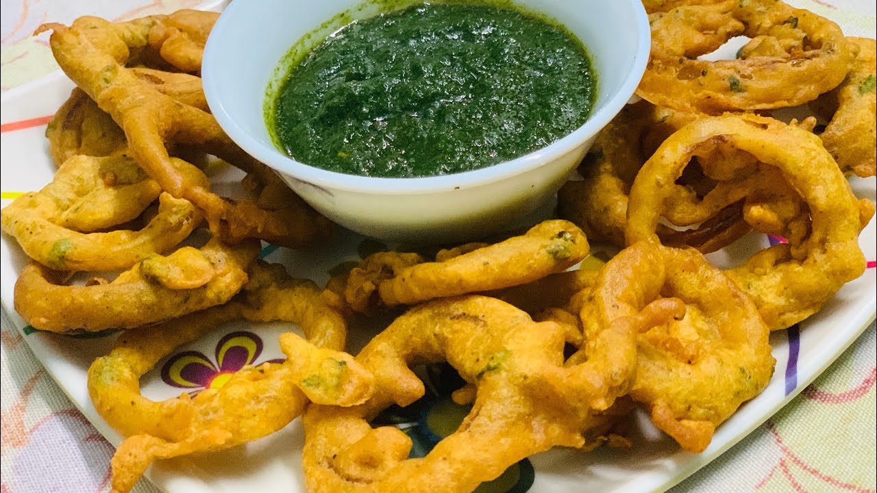 Onion Rings Recipe/Crispy Onion Pakoda Recipe In Hindi Easy Recipe ������������ - YouTube