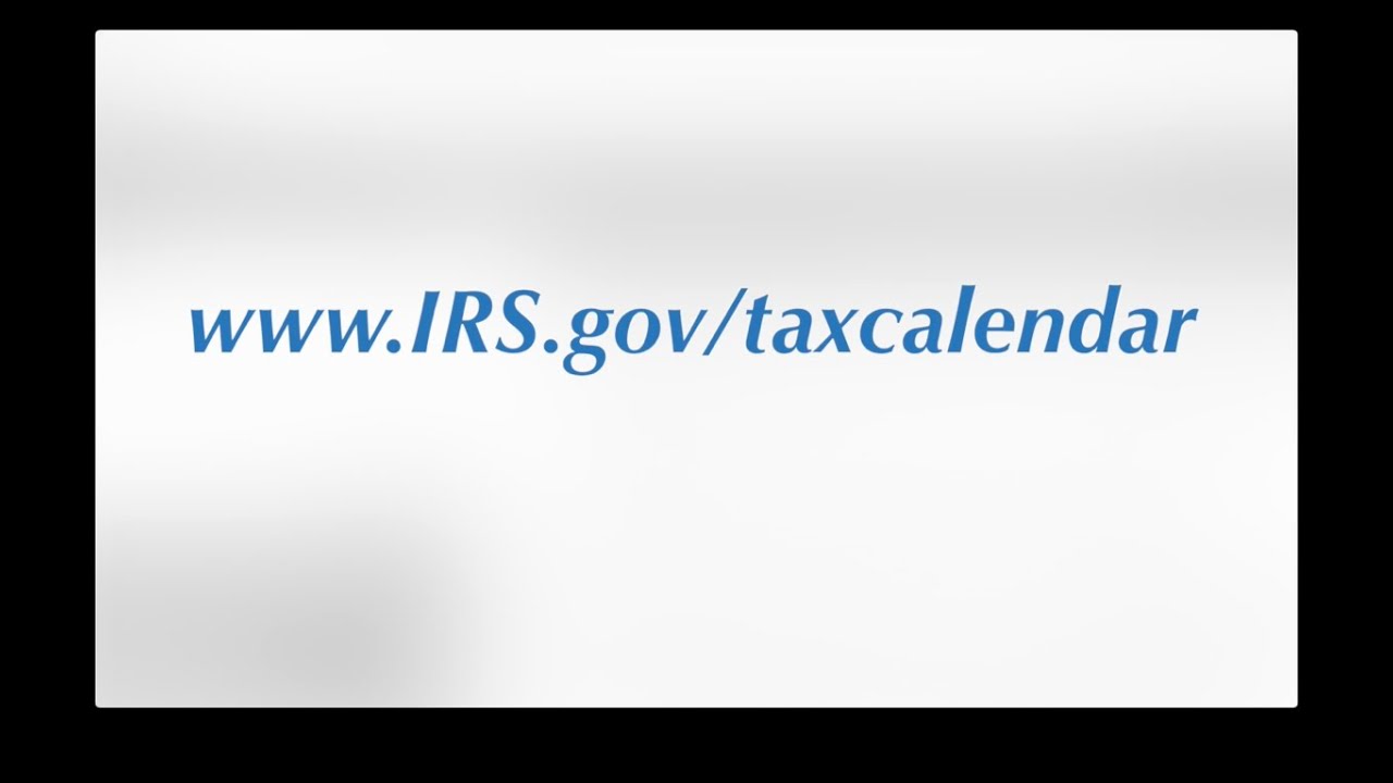 IRS Tax Calendar
