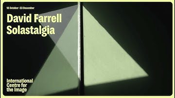 Artist talk: David Farrell, Solastalgia.