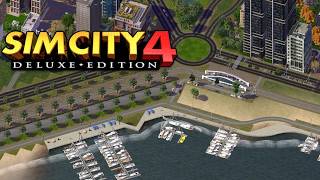 SimCity 4 Speedplay - Pt.  2 More of the Stadium and Marina Areas in Crescent Beach