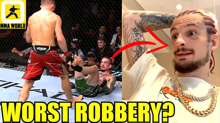 Sean O'Malley reacts to his fight versus Petr Yan ...