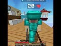Wooden Sword VS Full Team😈🤯 #minecraft #bedwars #shorts