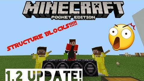 How To Get Structure Blocks! | Mcpe 1.2 Tutorial!