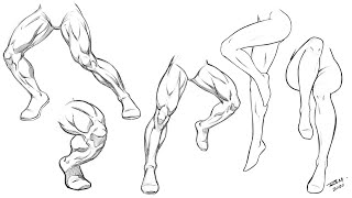 How to Draw Male and Female Legs - Practice Activity!!