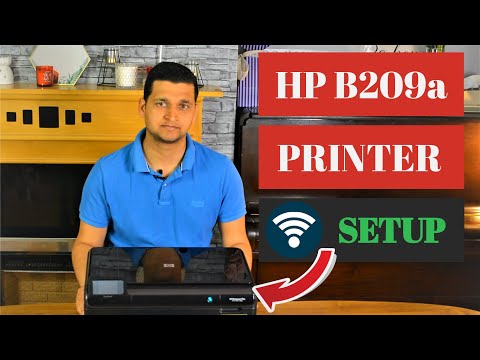 How To Setup / Connect HP Photosmart Plus B209a Over WiFi Network | Wireless SetUp