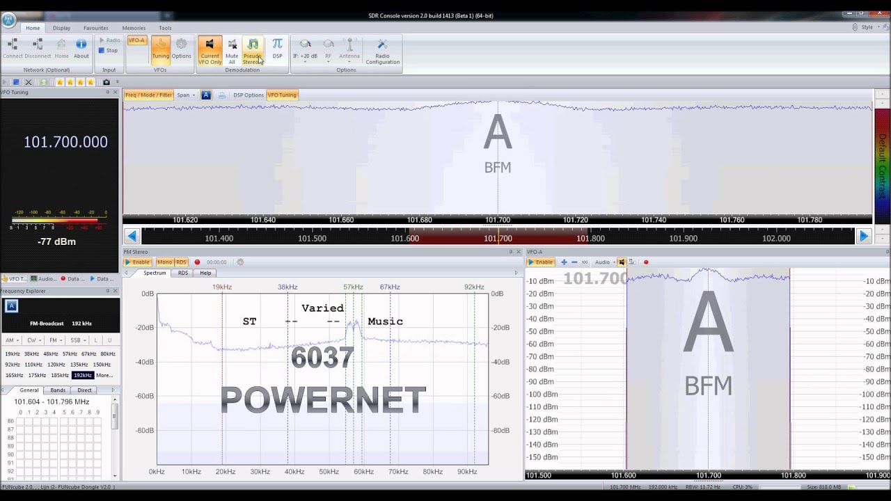 FuncubeProPlus vs Perseus/FM+