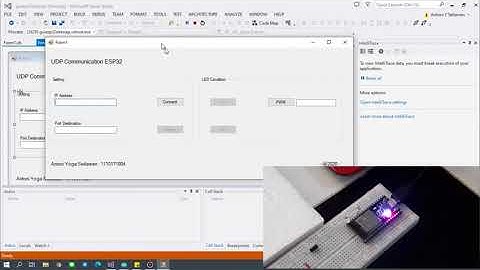Komunikasi UDP pada ESP32 dengan Visual Basic dan Android