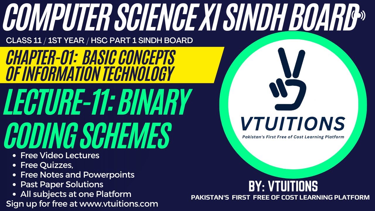 Binary Coding Schemes | Basic Concepts Of IT | Computer Science Class ...