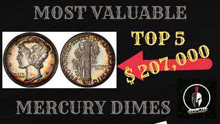 Top 5 most expensive mercury dimes
