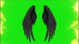 Animated Lucifer wings green screen( subscribe use only $