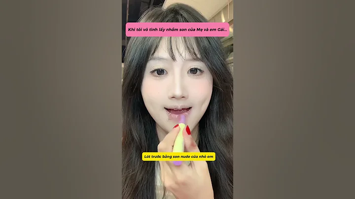Khi tôi vô tình lấy nhầm son của Mẹ và em gái  #lamdep #makeup #beauty #shorts