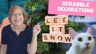 Scrabble Letters DIY Ornaments for Christmas - 