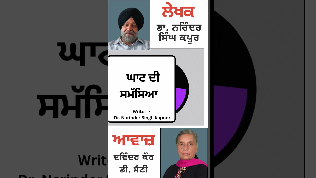 ਘਾਟ ਦੀ ਸਮੱਸਿਆ   || By : ਡਾ. ਨਰਿੰਦਰ ਸਿੰਘ ਕਪੂਰ