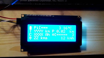 Ebike Computer Arduino with LCD 4x20 I2C 0x20