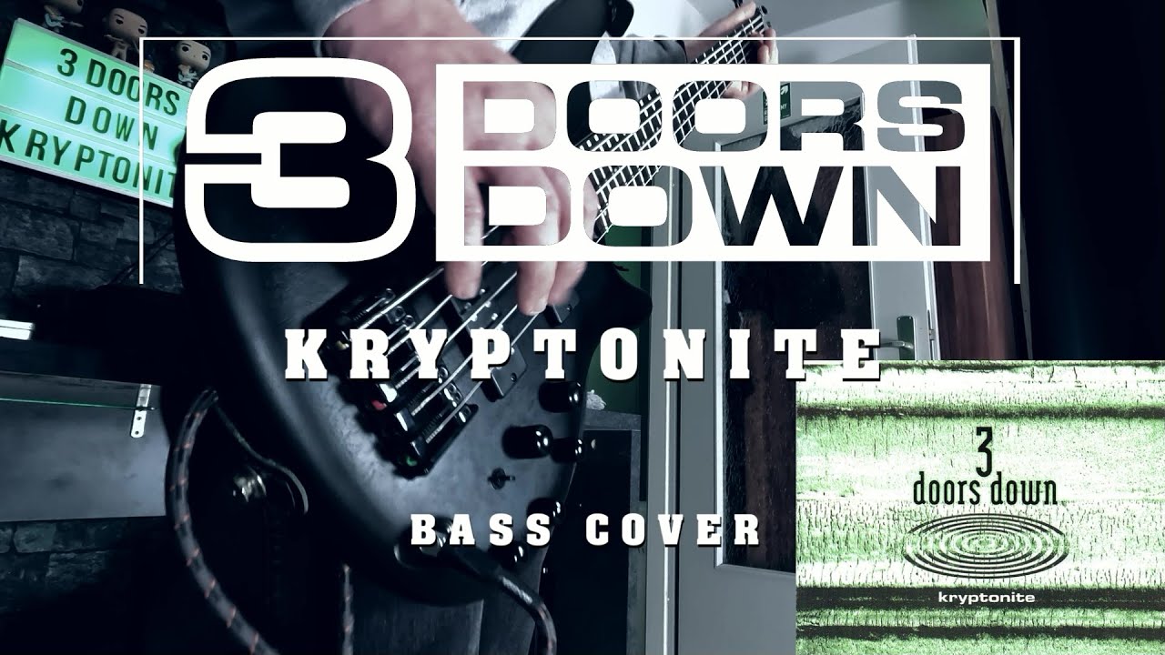 3 Doors Down Kryptonite (Bass Cover w/Tabs & Lyrics) YouTube