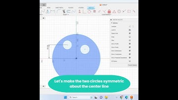 How to use symmetry constraint in sketch? #fusion360