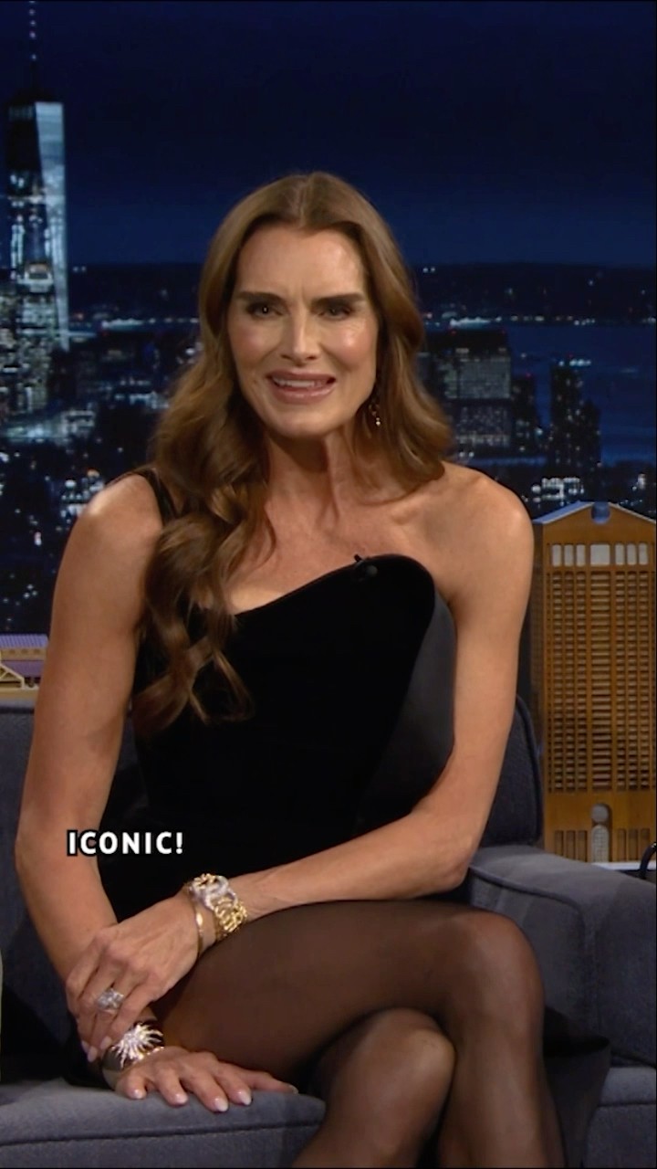 #BrookeShields reacts to #JohnMulaney paying homage to her #CalvinKlein ad from 45 years ago!