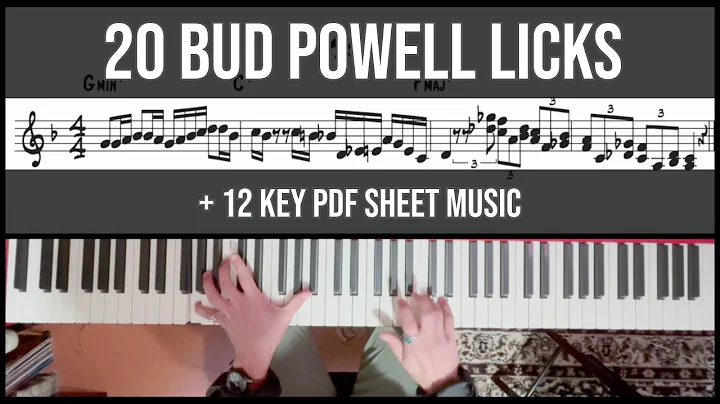 20 Bud Powell Licks for 2-5-1 (+ 12 Key PDF)