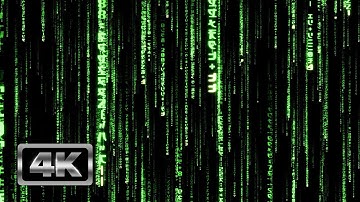 Green Matrix Code Rain 3D - 1 Hour Matrix Theme TV Screensaver and Live Wallpaper 4K