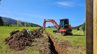 The X trench with the Kubota KX 040 4