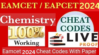 Eamcet Cheat Codes 2024 |Eamcet 2024 Chemistry Cheat codes |Eamcet 2024 preparation cheat codes