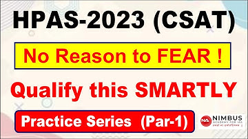 CSAT | HPAS Prelims 2023 | Practice Series | Part-1| All important Topics | HAS 2023